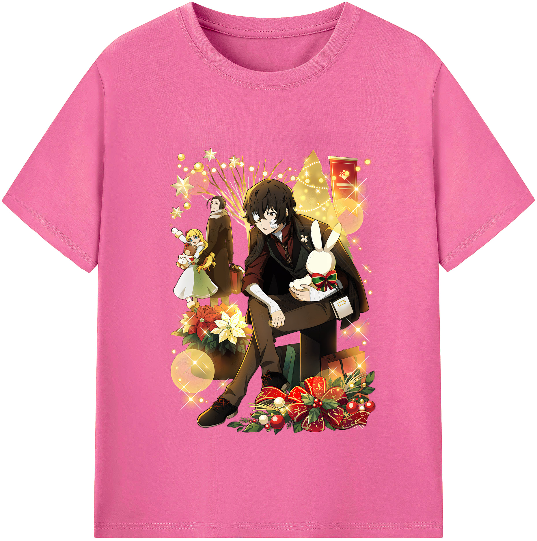 （画像用） 文豪ストレイドッグス Bungo Stray Dogs レディースカジュアルプリントTシャツ（綿100％）